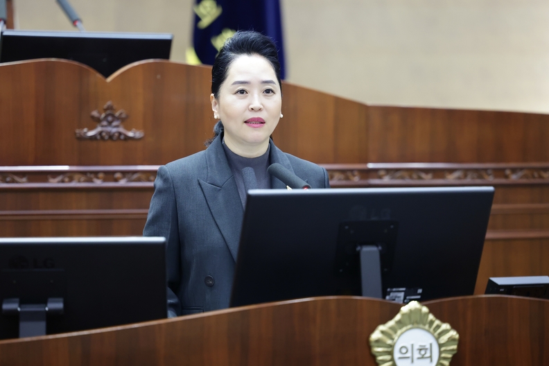 .사진제공=천안시 의회// 제275회 임시회 제2차 본회의 5분발언 이지원의원