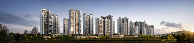 운정 아이파크 시티> 투시도