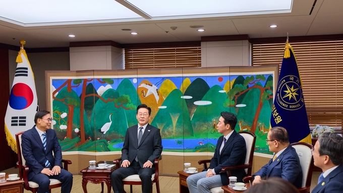 이재명 대통령 국가정보원 방문