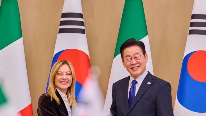 이재명 대통령, 이탈리아 총리와 정상회담