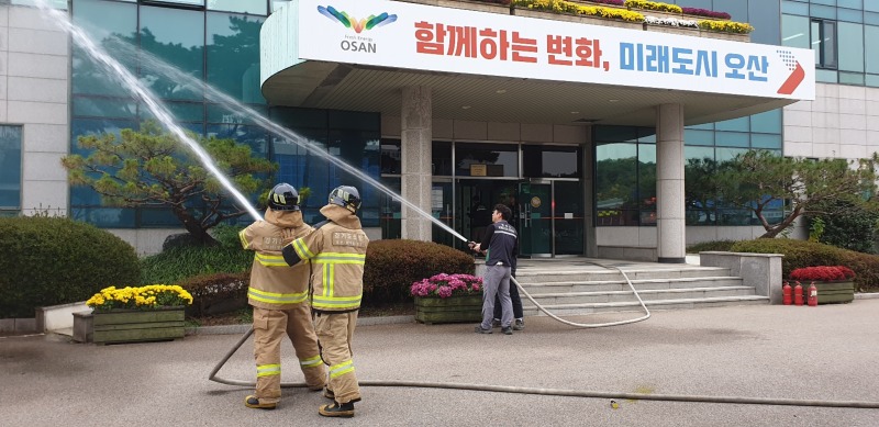 3-1 오산시 환경사업소, 화재 대응 역량 강화 합동 소방훈련 실시.jpg