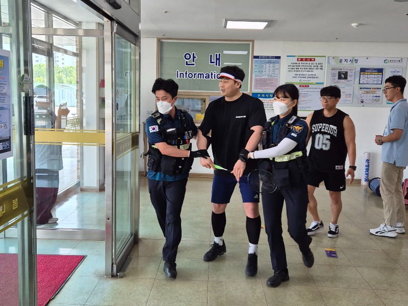 춘천도시공사, 악성민원 비상상황 안전대응훈련 실시 (2).jpg