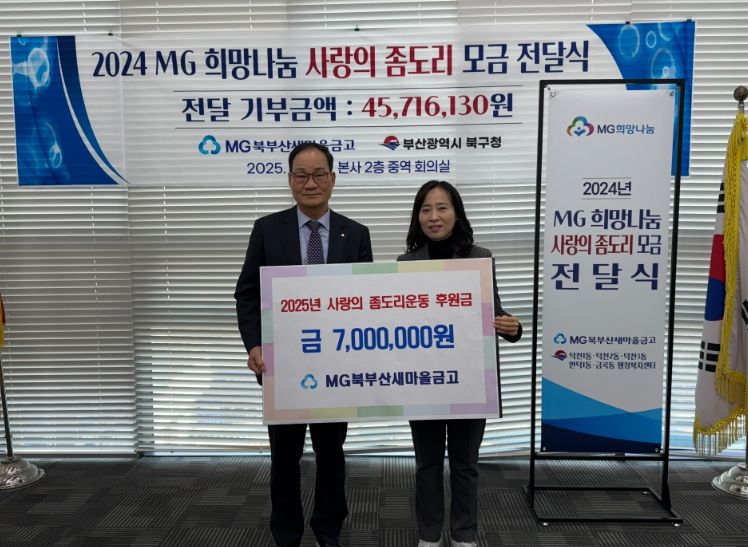 ‘사랑의 좀도리 운동’ 후원금 전달