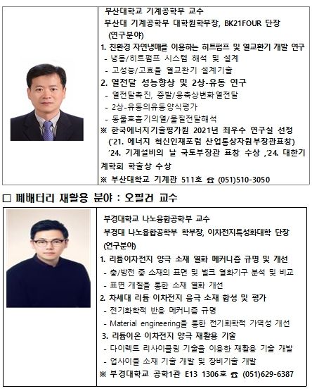 특성화대학원 선정 교수진