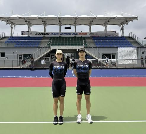 2025년 스피드 국가대표에 선발된 나영서 선수(왼쪽)와 방조양 선수(오른쪽)