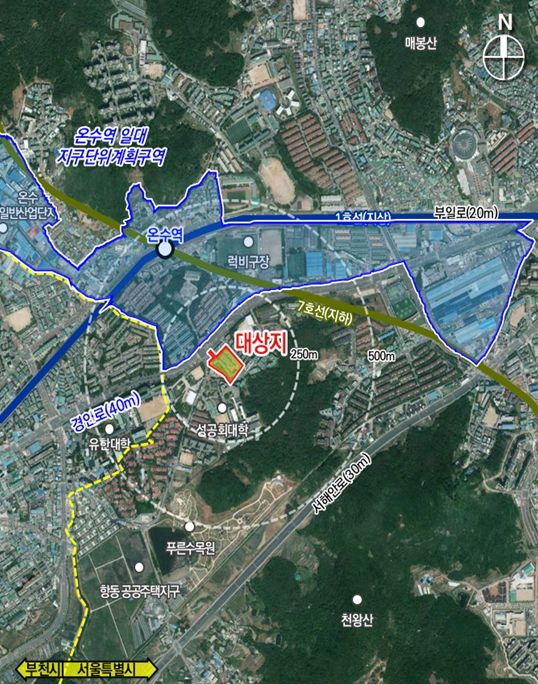 위치도(구로구 오류동 108-1일대 소규모재건축)