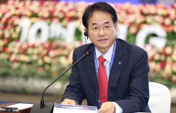 이동환 고양특례시장(동북아시아 권역 공동회장으로 선출된 UCLG ASPAC 이사회 현장)