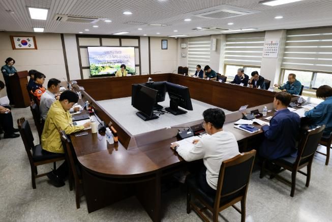 온달문화축제 안전관리계획 심의 회의 사진