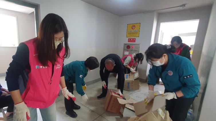 통영시, 취약계층 주거환경 개선을 위한 누리보듬 환경봉사활동 실시