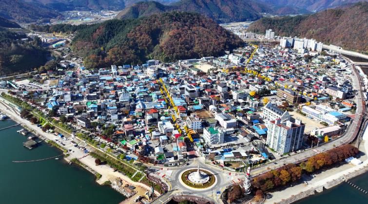 화천읍 (드론 전경)