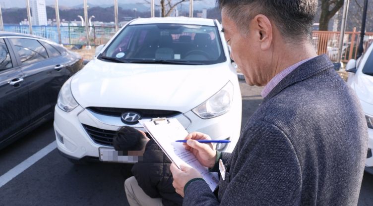 체납차량 번호판 영치 일제 단속 실시 전년도사진