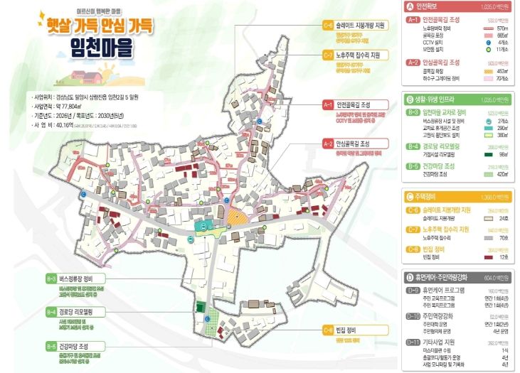 밀양시 삼랑진읍 임천마을 취약지역 생활여건 개조사업 구상도