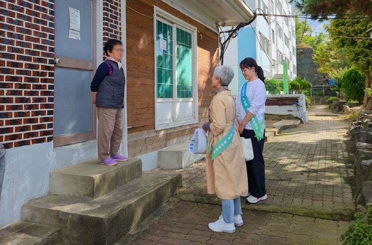 인구주택총조사 설명 및 조사협조요청 사진