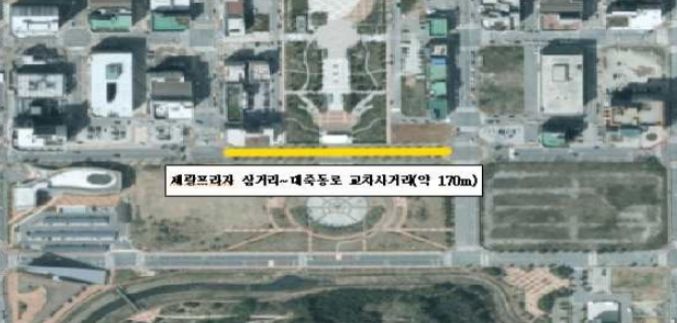 축제 기간 전면 통제 구간