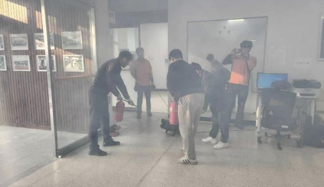 홍성군 홍북읍행정복지센터, 소방훈련 실시