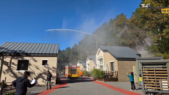 사천케이블카 자연휴양림 재해 대비 모의훈련