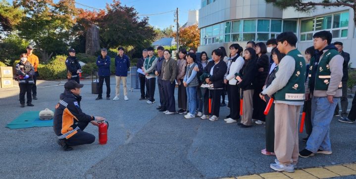 남해군 농업기술센터, 화재 대비 합동 소방훈