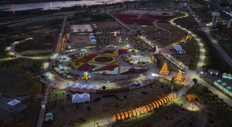 2025 양산국화축제 낮, 야간 드론촬영