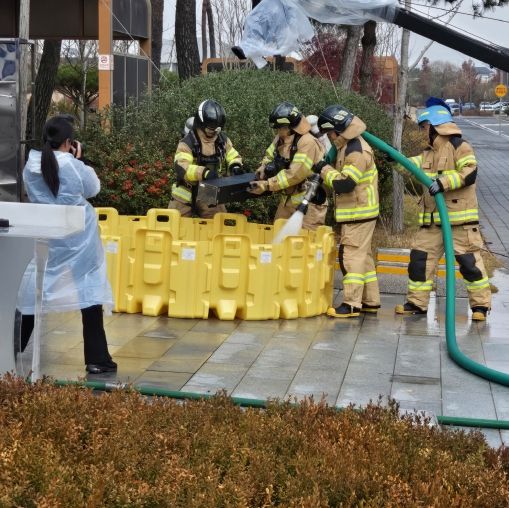 나주소방서, 한전 본사 데이터센터와 합동소방훈련 실시