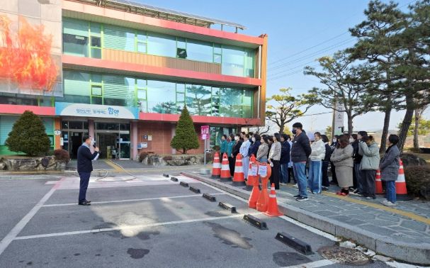 함양군 보건소, 2025년 합동 소방훈련 실시