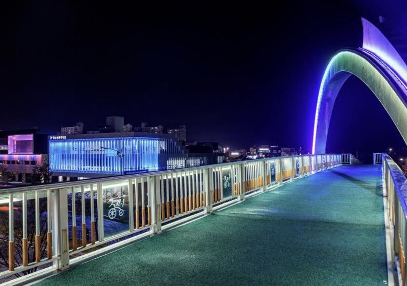 증평군 야간경관조명 설치공사 완료