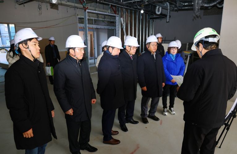 하늘누리센터 공사 현장 방문