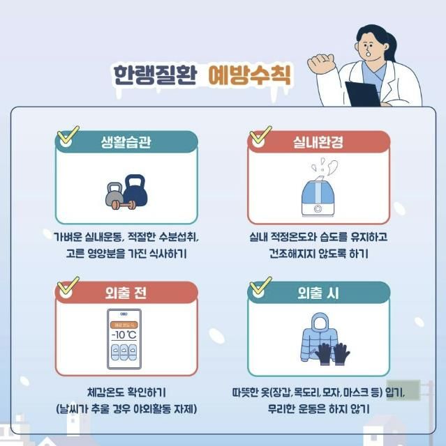 충주시, 한랭질환 감시체계 강화.... 예방수칙 준수 당부