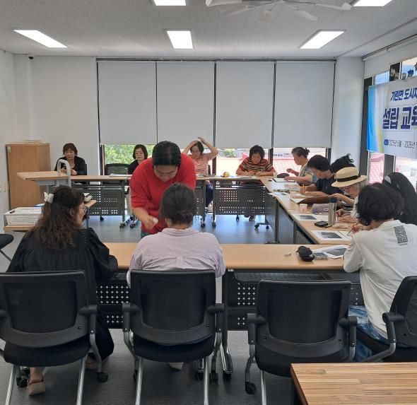 인제군 기린면 도시재생현장지원센터, 어반스케치 전시회 개최