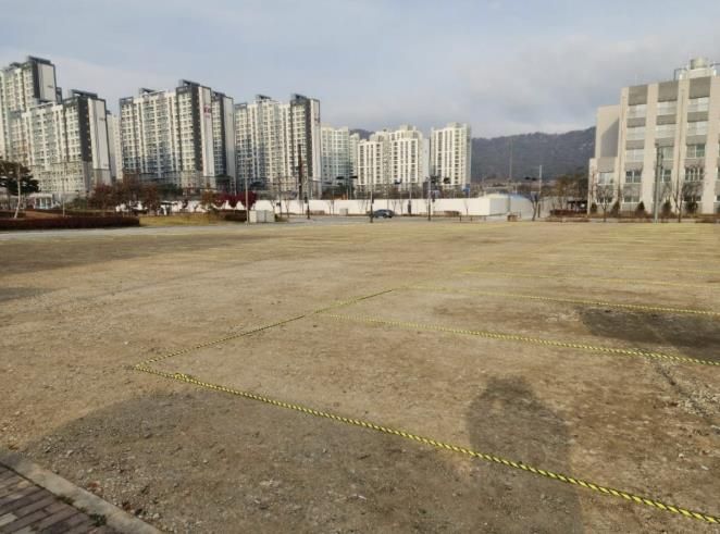 내포신도시 협약주차장 조성 현장