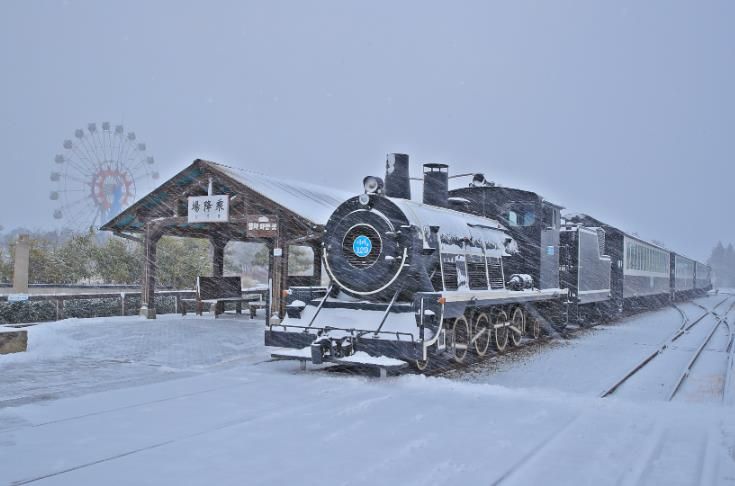 기차마을 증기기관차(겨울)