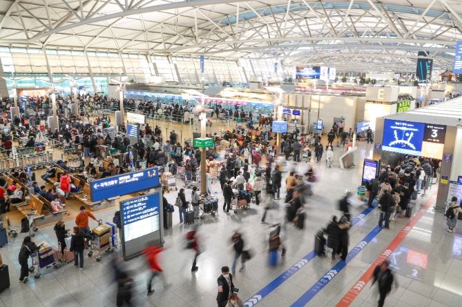 인천공항 제1여객터미널 전경