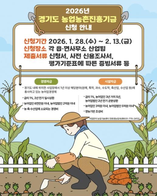 경기도 농업농촌진흥기금 홍보물