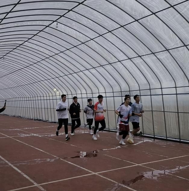 동계비닐터널 훈련 모습