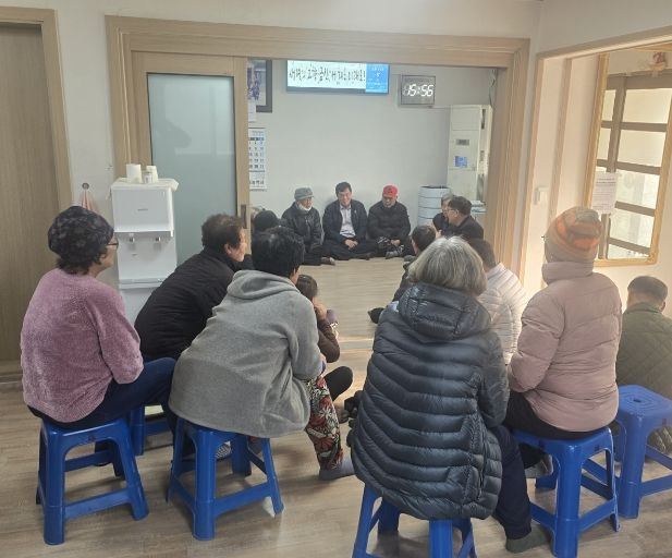 금산군 남이면, 새해 맞아 경로당 순회