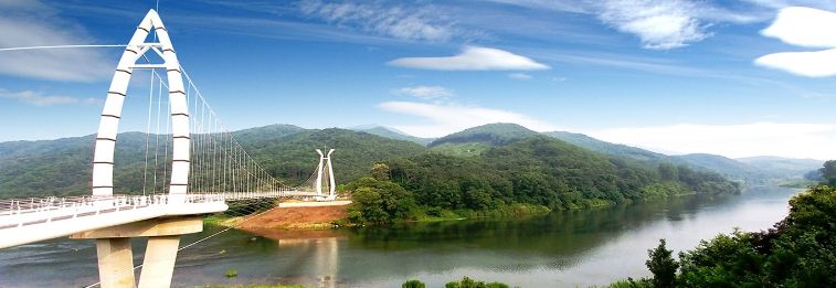 죽곡면 대황강 출렁다리