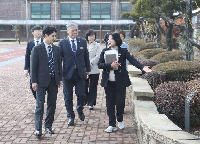 장흥장평중학교 대중교통 기관 방문