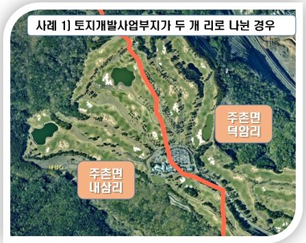 김해시 불합리한 행정구역 정비