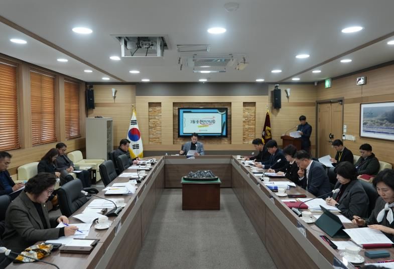 포천시의회, 3월 현안간담회 개최