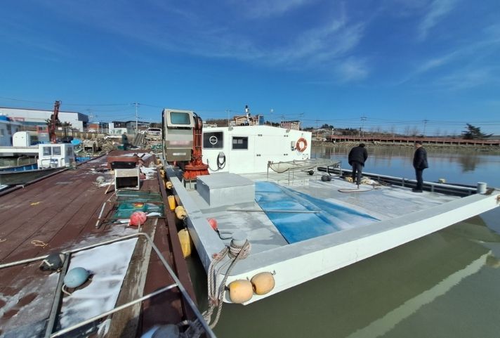 적발된 선박의 모습