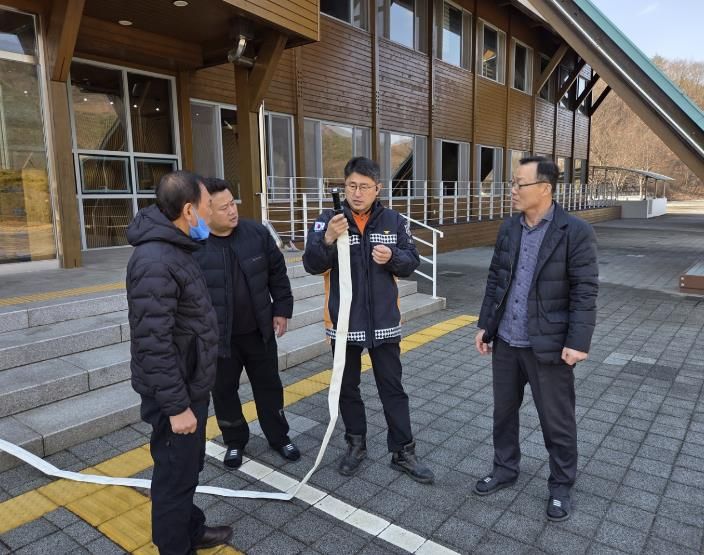 안심하고 찾는 성주봉자연휴양림, 소방합동훈련 실시