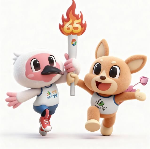 제65회 경상남도민체육대회 마스코트 우따와 함토리