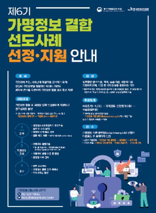 제6기 가명정보 결합 선도사례 선정·지원 안내문