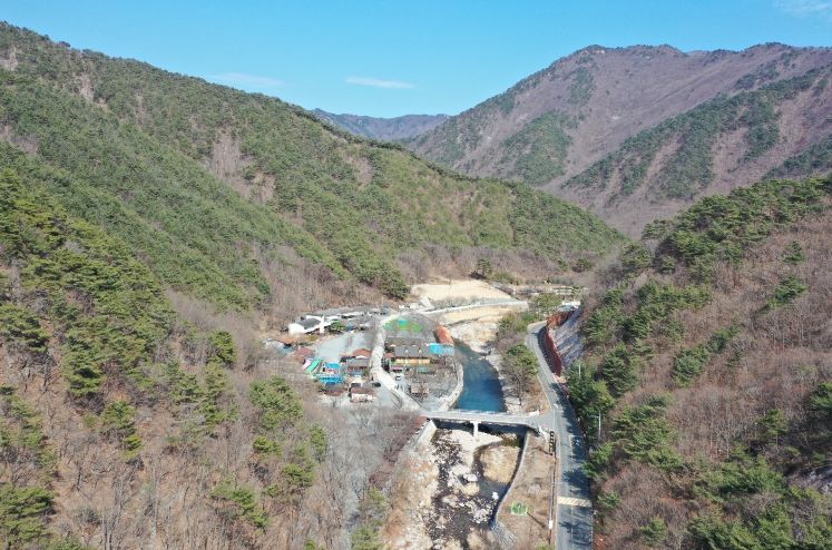 청도군, 행정안전부 「2025년 재해예방사업 추진실태」점검 결과 “장려”지자체 선정(운문면 신원지구 준공사진)
