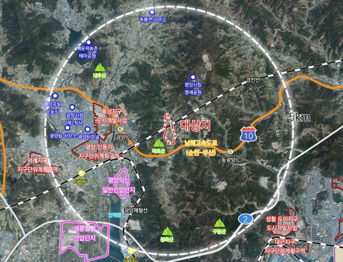 광양시, 죽림 농공단지 조성사업