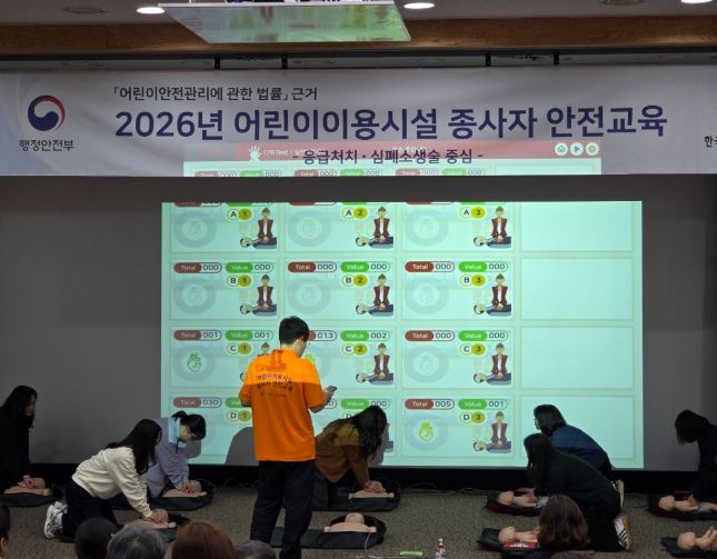 어린이 이용시설 종사자 안전교육