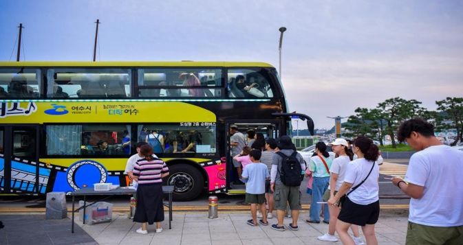 낭만버스 탑승 전경