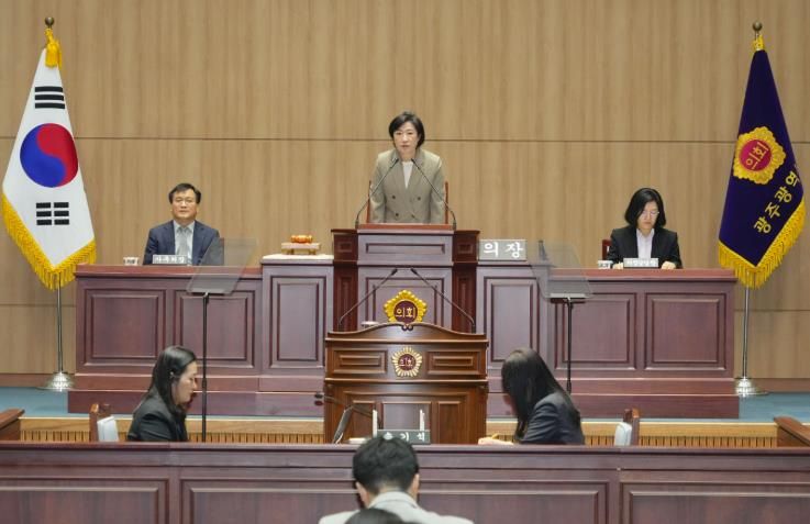 광주광역시의회, 제342회 임시회 개회