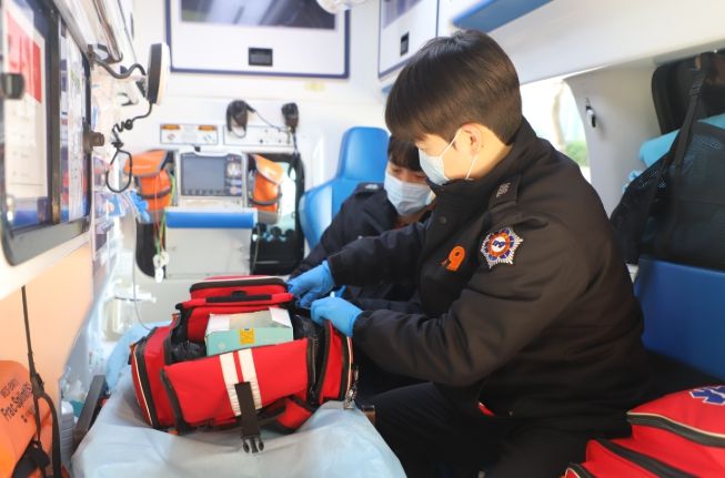 응급구조사 2급 양성반 구급차 동승실습