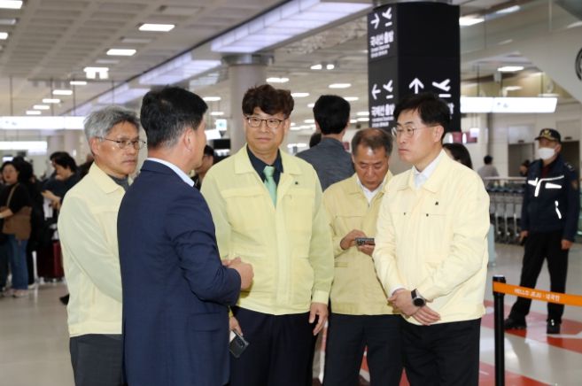 제주도, 호우‧강풍 결항에 제주공항 긴급 점검