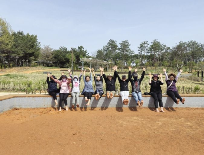 황톳길 체험 프로그램 사진